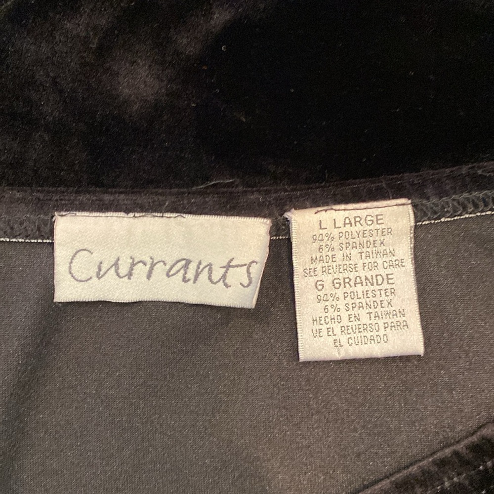 Vintage 90s Elegant Black Crushed Velvet Mini Skirt - Picture 5 of 5